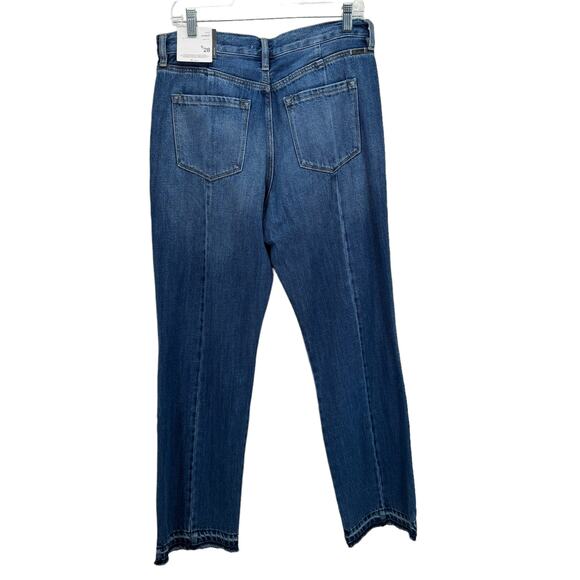 Kancan Women's Jeans Vintage 90s SZ 9 /28 Kick Pleat Blue High Rise Wide Leg NEW - Picture 4 of 16